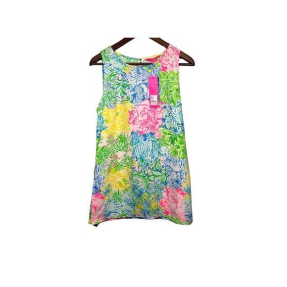 Lilly Pulitzer Sleeveless Donna Top Cheek To Cheek Top Sz M Retail $118 - Picture 2 of 6